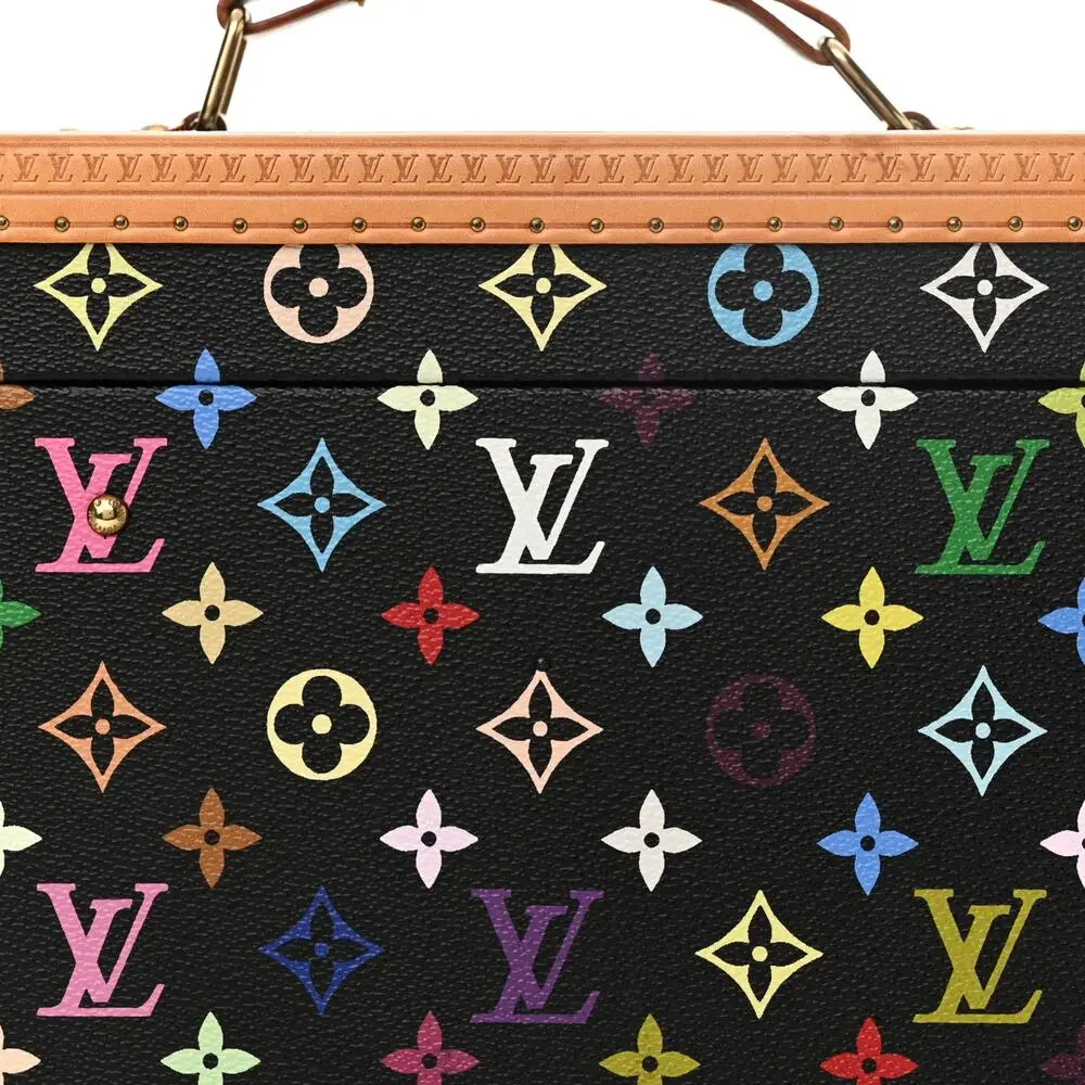 Louis Vuitton Murakami Trunk Multicolor Boite Flacons Vintage Train Case w/keys